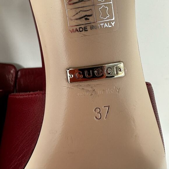 Gucci Crystal Square G Madelyn Mules - Picture 11 of 12